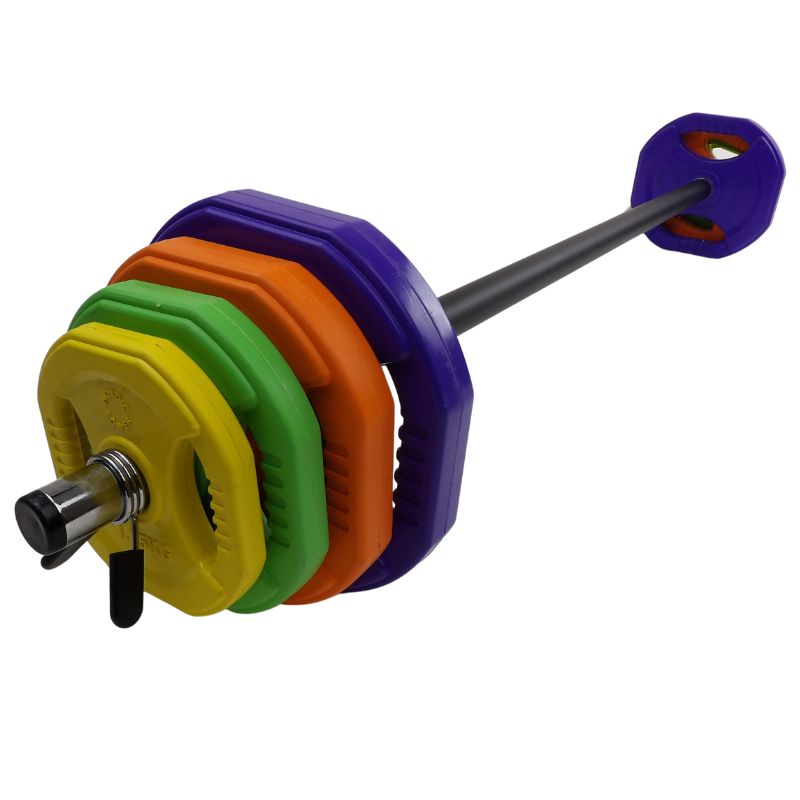 2 Stk. Bodypump Hantelscheiben 7,5 Kg. Lila PRO, Ø30 mm - NORDIC POWER