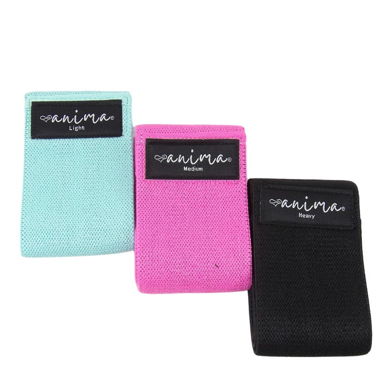 BOOTY BAND 3ER PACK, SCHWARZ, TÜRKIS, PINK - ANIMA