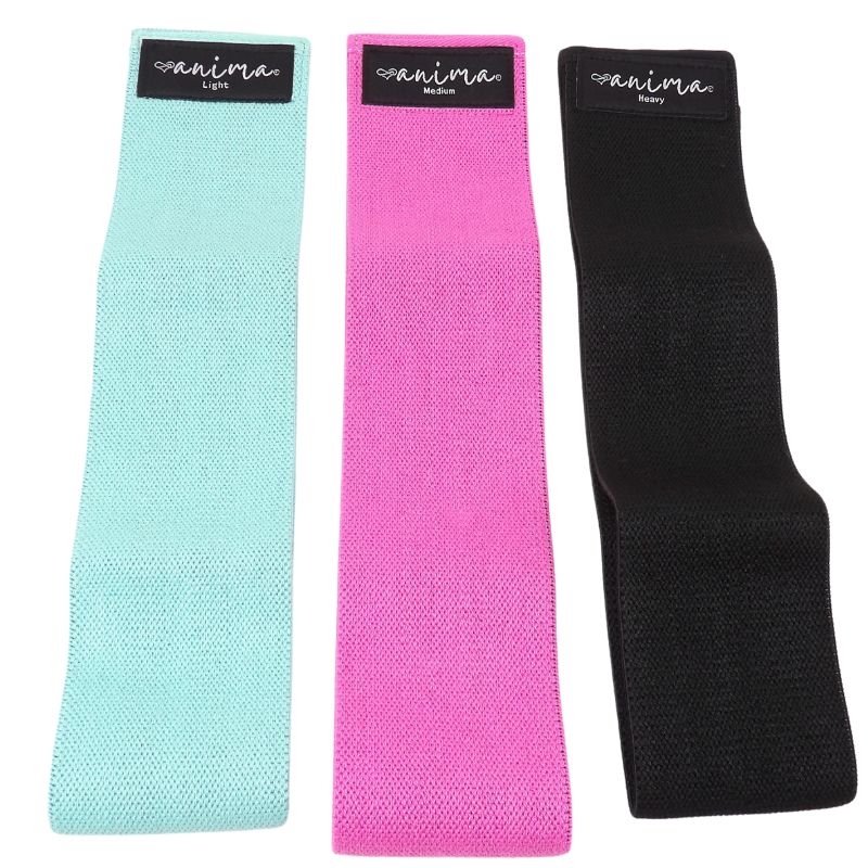 BOOTY BAND 3ER PACK, SCHWARZ, TÜRKIS, PINK - ANIMA