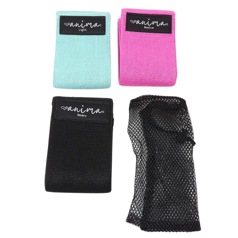 BOOTY BAND 3ER PACK, SCHWARZ, TÜRKIS, PINK - ANIMA