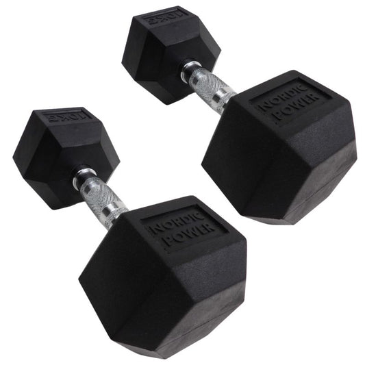 Lynhurtig Levering På Hexagon Håndvægt 10 Kg. Fra NORDIC POWER