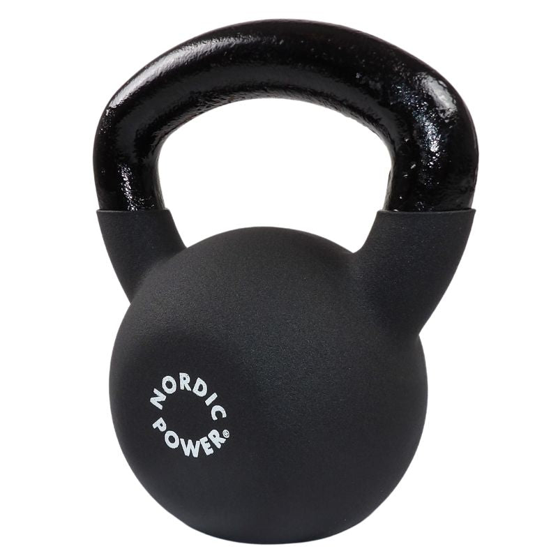 Kettlebell 16 Kg, Sort Neopren, Køb Din Kettlebell Til Dine Træningsøvelser