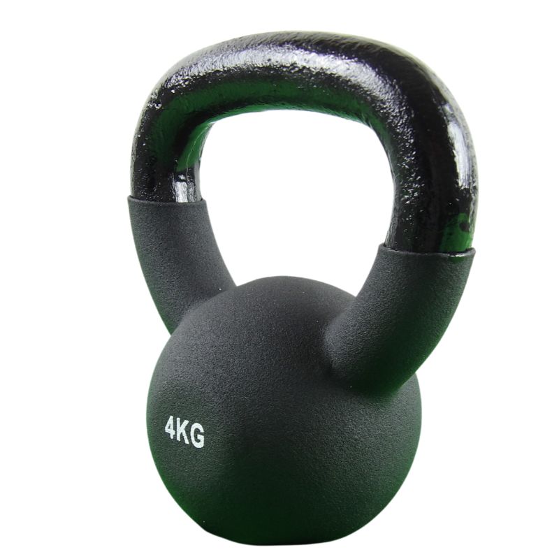 Kettlebell 4 kg. Gusseisen und Neopren - NORDIC POWER