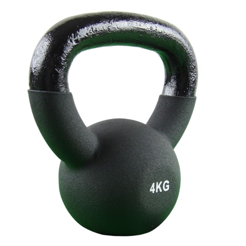 Kettlebell 4 kg. Gusseisen und Neopren - NORDIC POWER