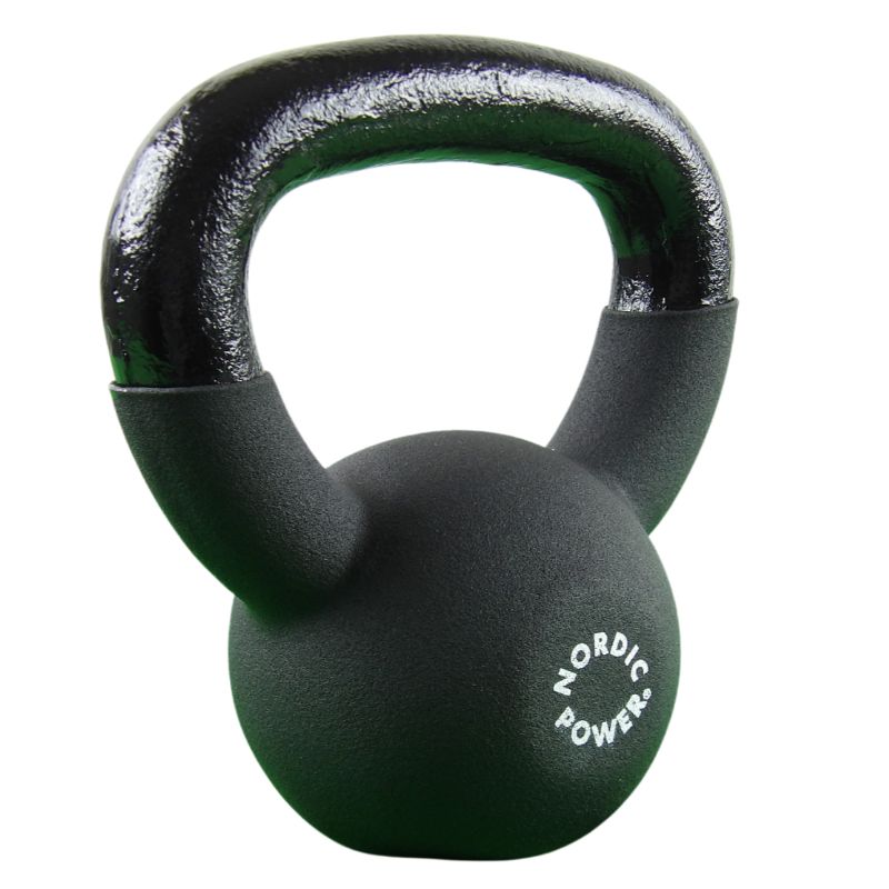Kettlebell 4 kg. Gusseisen und Neopren - NORDIC POWER