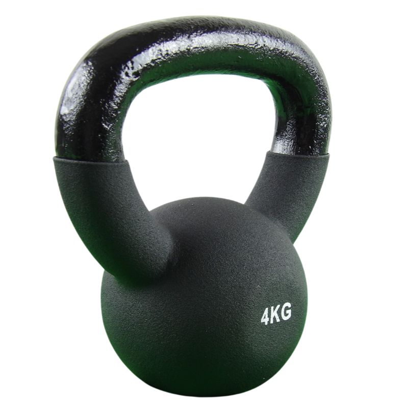Kettlebell 4 kg. Gusseisen und Neopren - NORDIC POWER