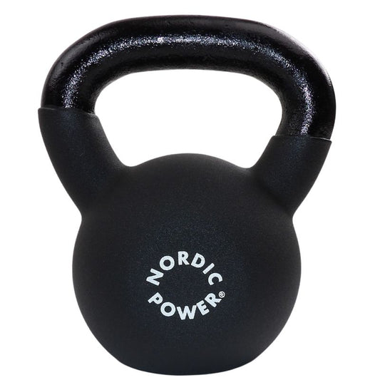 12 Kg. Kettlebell Sort Neopren Fra NORDIC POWER, Tilbud Lige Nu - Maxis.dk