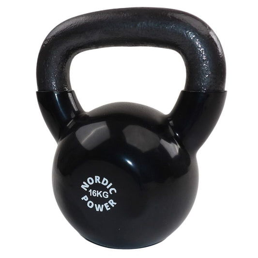 Tilbud Kettlebell 16 Kg, Sort Støbejern, Fra NORDIC POWER, Se Gode Tilbud På Kettlebell Her - Maxis.dk