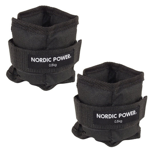 Håndledsvægte - Ankelvægte 0,5 Kg I Sorte Fra NORDIC POWER - Maxis.dk