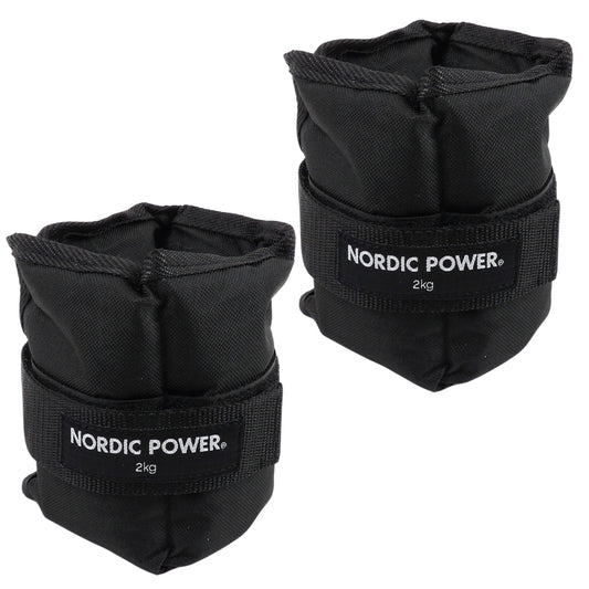Fußgelenkgewichte 2 kg. Set, Black Oxford, 2-teilig - NORDIC POWER
