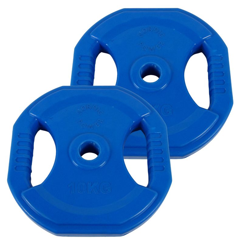 2 Stk. Bodypump Hantelscheiben 7,5 Kg. Blau, Ø25 mm - NORDIC POWER