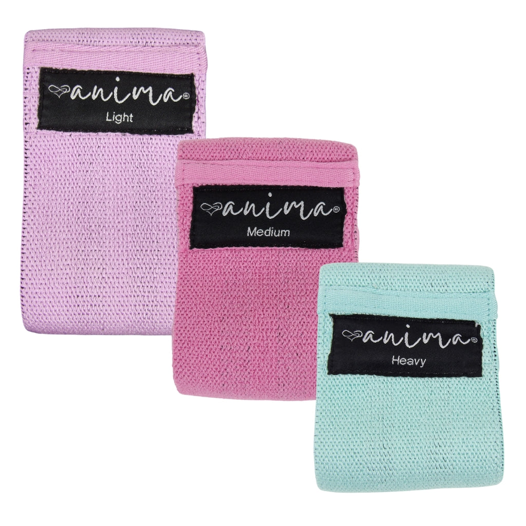 BOOTY BAND 3 PK, LILA, PINK, TÜRKIS - ANIMA