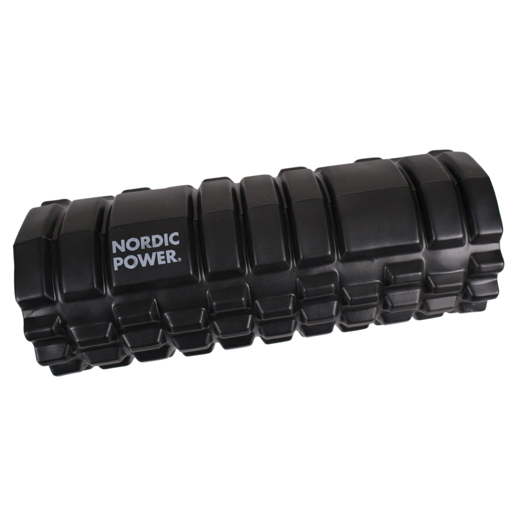 SCHAUMSTOFFROLLE SCHWARZ 33x14 CM, ABS - NORDIC POWER