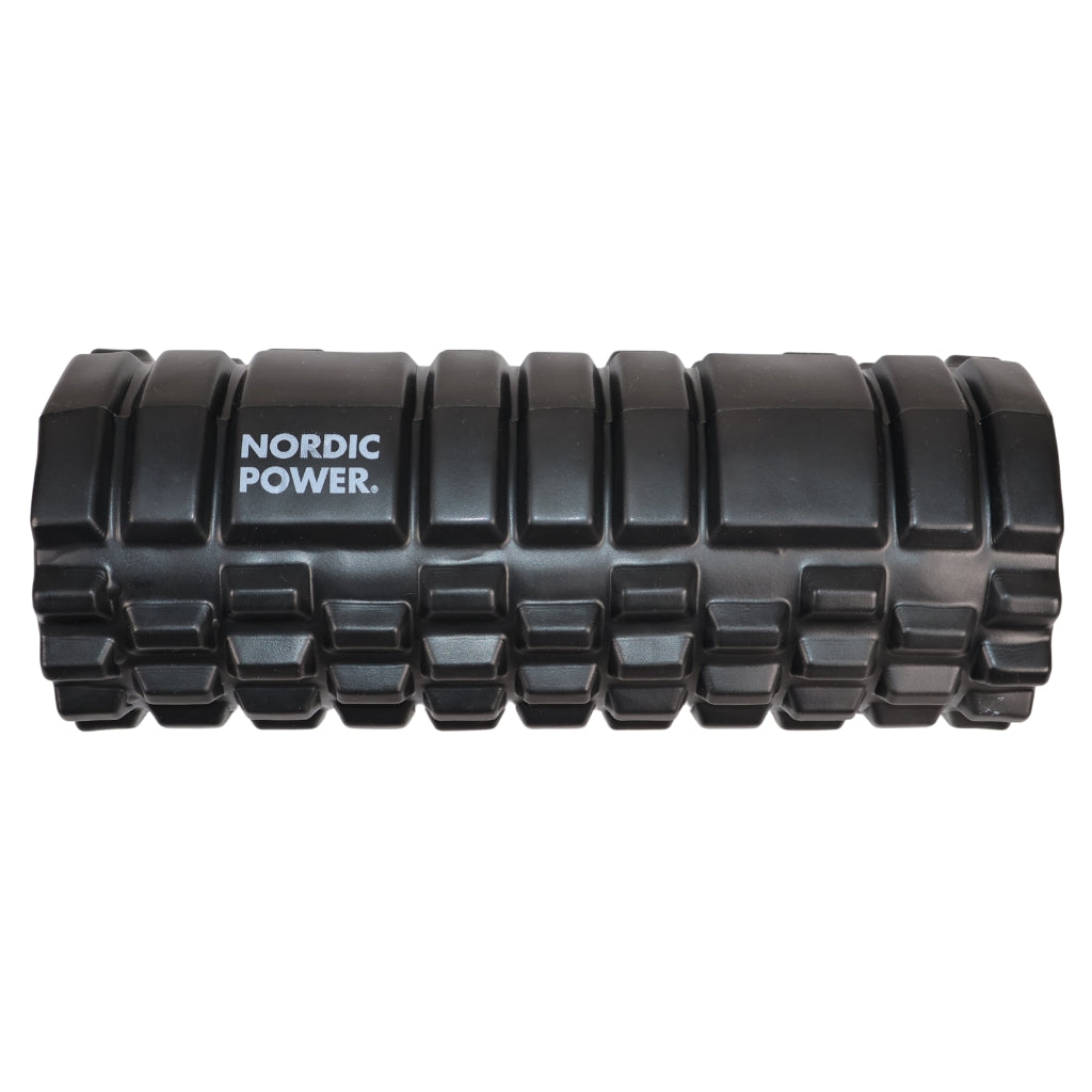 SCHAUMSTOFFROLLE SCHWARZ 33x14 CM, ABS - NORDIC POWER