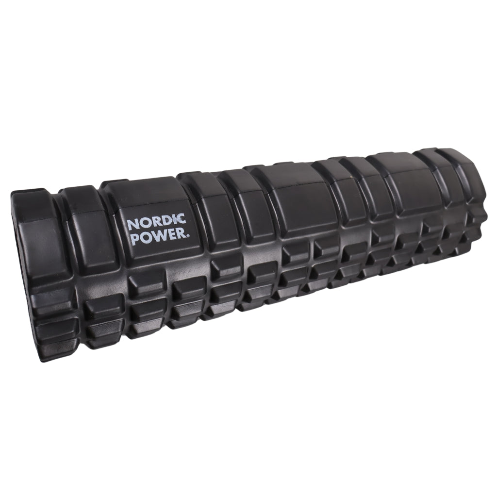 SCHAUMSTOFFROLLE SCHWARZ 45x14 CM, ABS - NORDIC POWER
