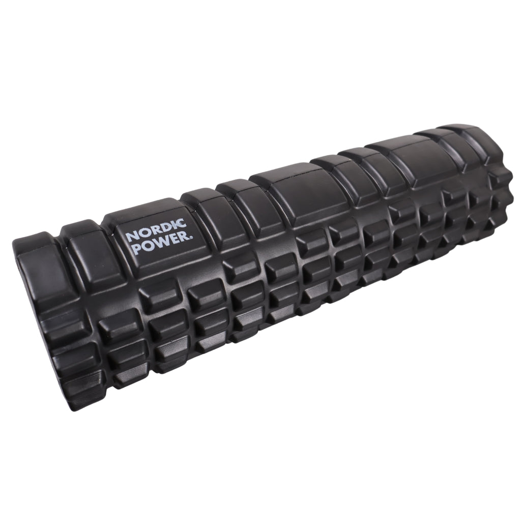SCHAUMSTOFFROLLE SCHWARZ 45x14 CM, ABS - NORDIC POWER