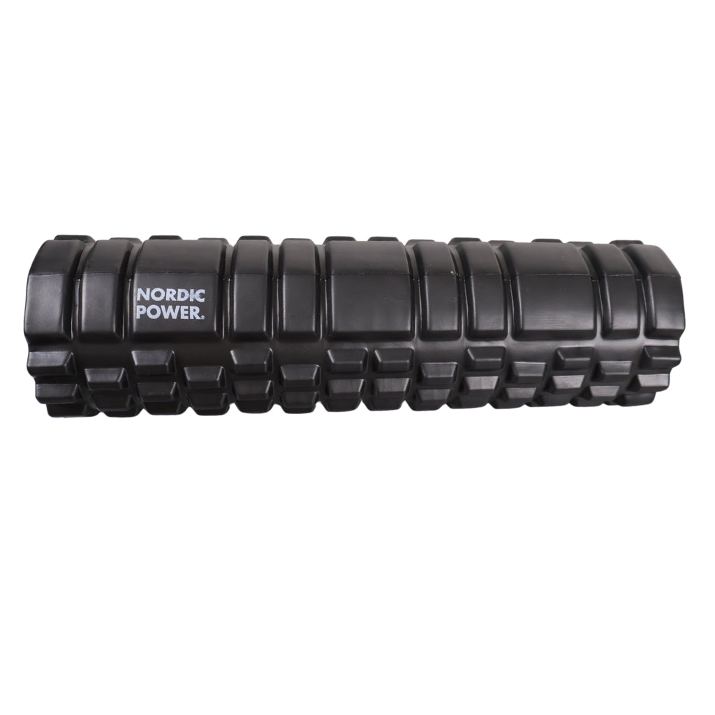 SCHAUMSTOFFROLLE SCHWARZ 45x14 CM, ABS - NORDIC POWER