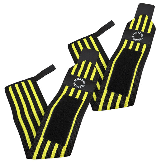 2 Stk. Handgelenkstütze, Wrist Wrap Gelb - NORDIC POWER