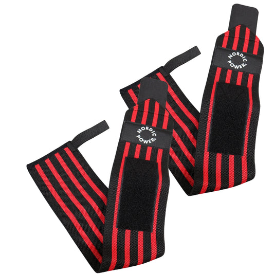 2 Stk. Handgelenkstütze, Wrist Wrap Rot - NORDIC POWER