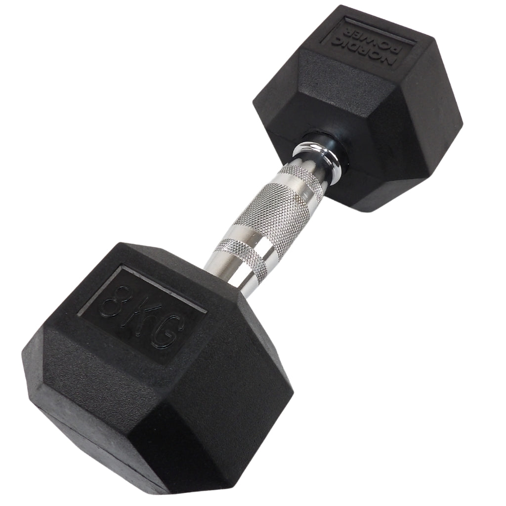 2 x 8 kg Hexagon-Hanteln - NORDIC POWER