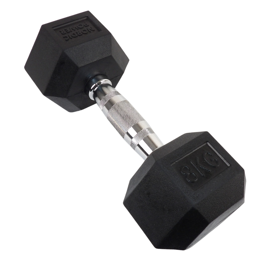2 x 8 kg Hexagon-Hanteln - NORDIC POWER