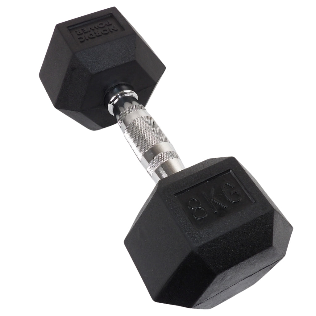 2 x 8 kg Hexagon-Hanteln - NORDIC POWER