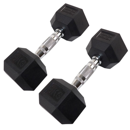 2 x 8 kg Hexagon-Hanteln - NORDIC POWER
