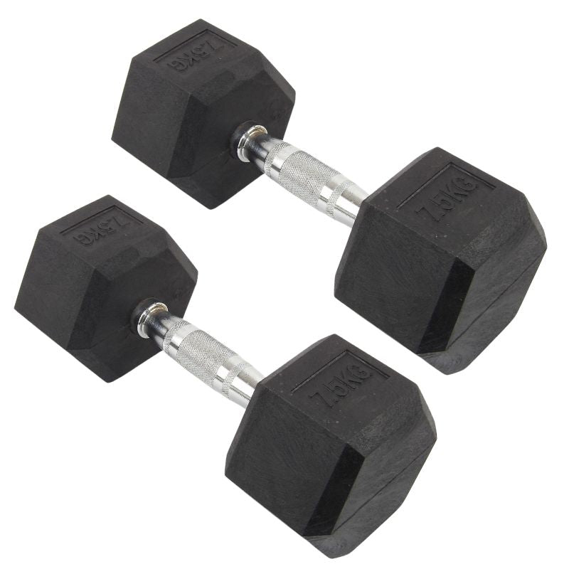 2 x 7 kg Hexagon-Hanteln - NORDIC POWER