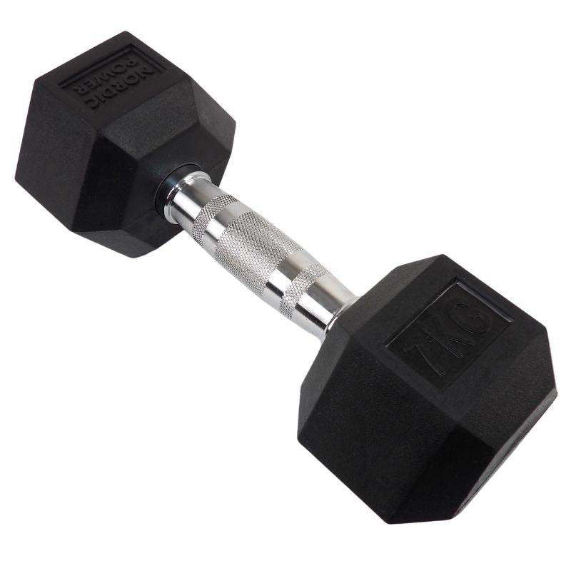 2 x 7 kg Hexagon-Hanteln - NORDIC POWER