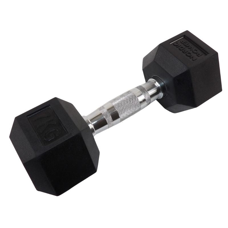 2 x 7 kg Hexagon-Hanteln - NORDIC POWER