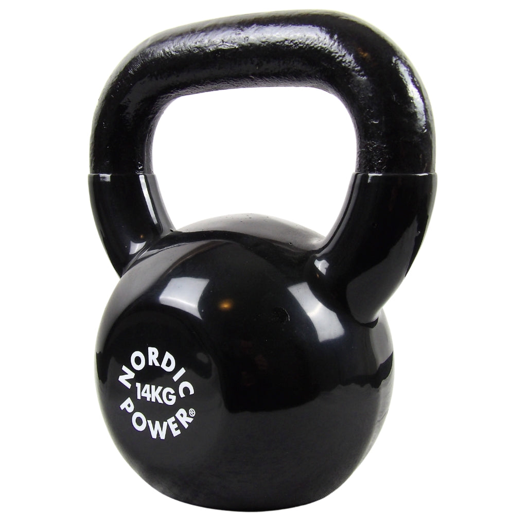 Kettlebell 14 kg. Gusseisen und Vinyl - NORDIC POWER