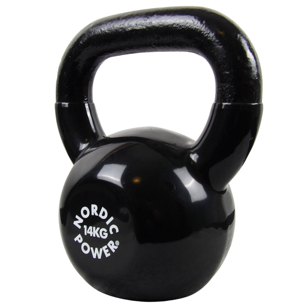 Kettlebell 14 kg. Gusseisen und Vinyl - NORDIC POWER