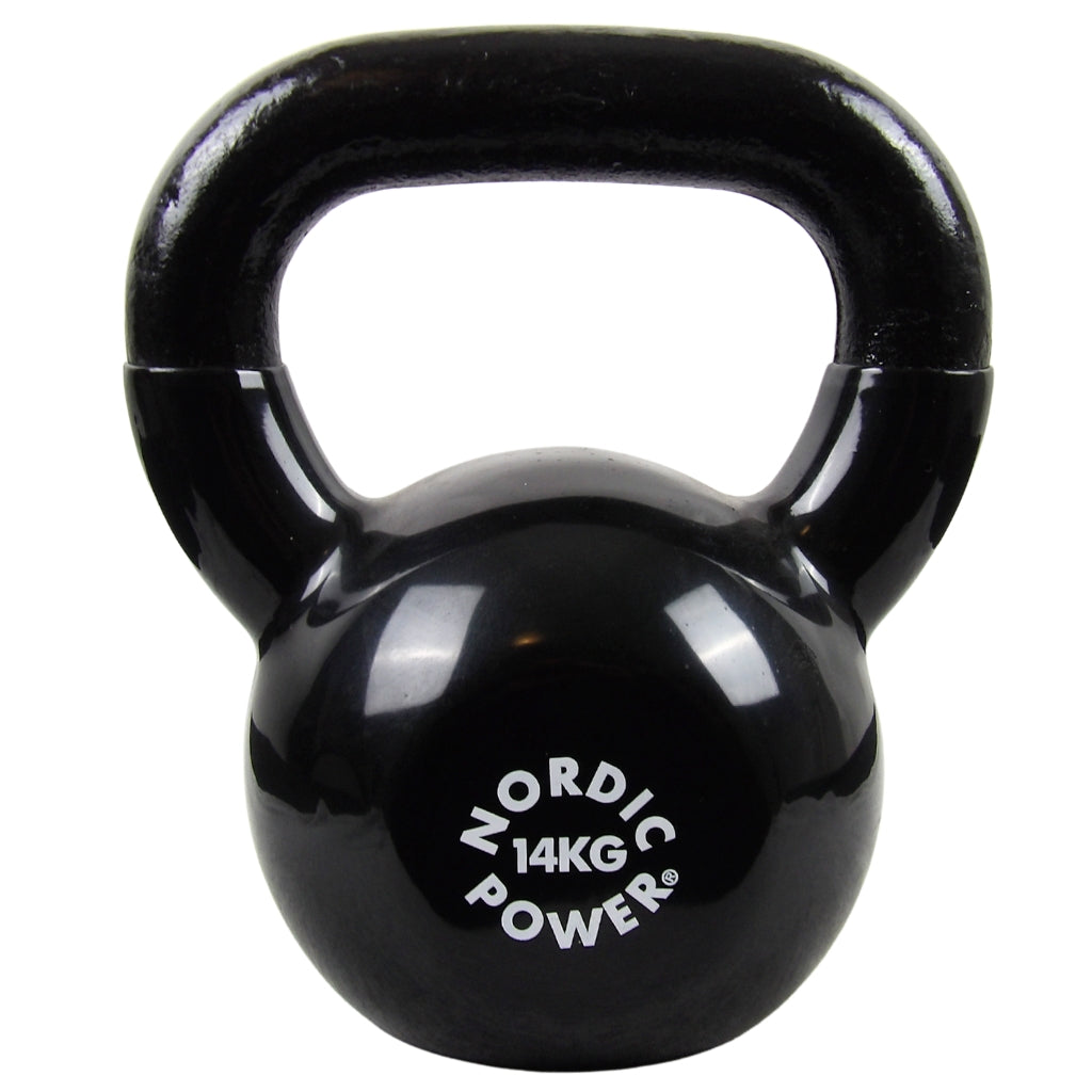 Kettlebell 14 kg. Gusseisen und Vinyl - NORDIC POWER
