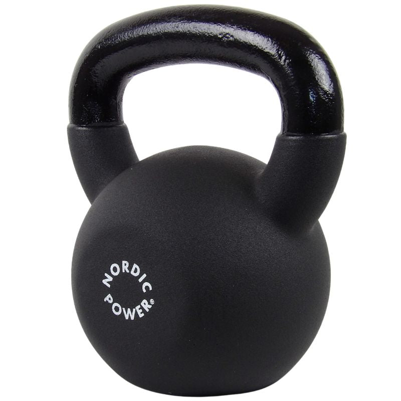 Kettlebell 18 Kg. Gusseisen und Neopren - NORDIC POWER