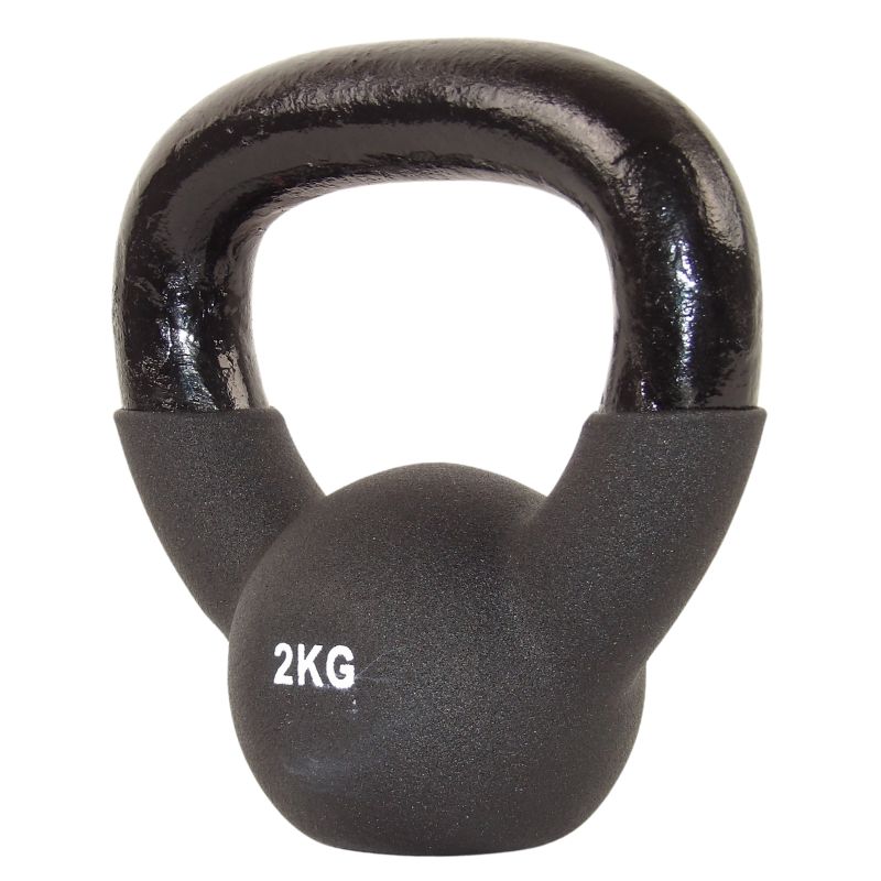Kettlebell 2 kg. Gusseisen und Neopren - NORDIC POWER