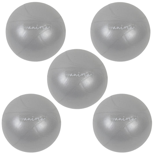 5 Stück Pilates Ball Grau, 25 cm - ANIMA