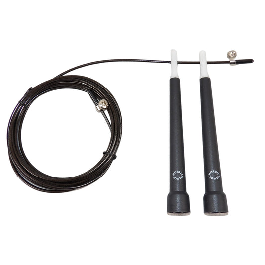 Speedrope Schwarz mit Draht - NORDIC POWER