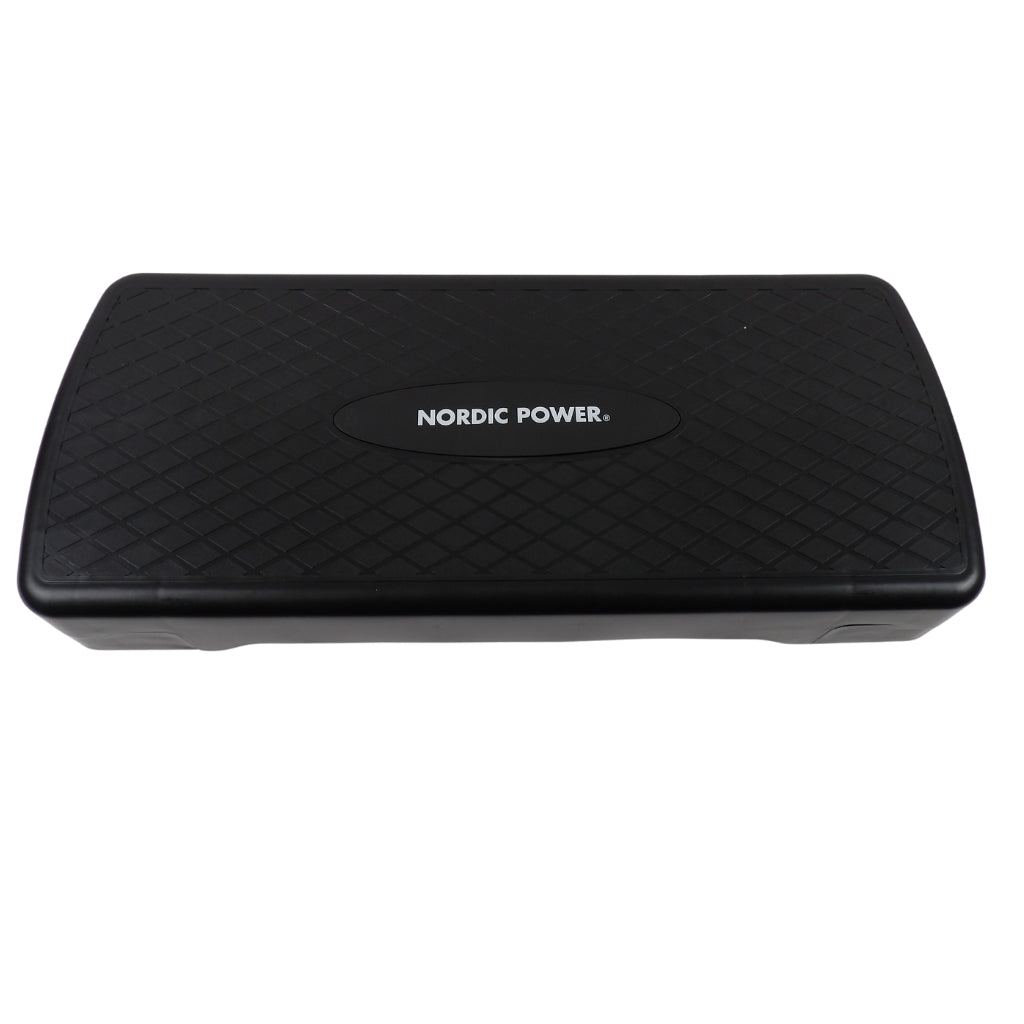 Trittbank Verstellbar 68 cm, Schwarz - NORDIC POWER