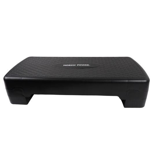 Trittbank Verstellbar 68 cm, Schwarz - NORDIC POWER