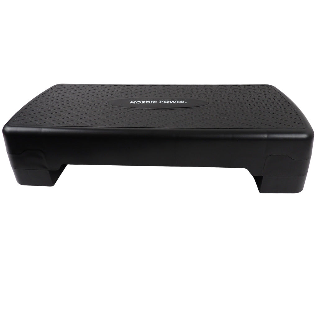 Trittbank Verstellbar 68 cm, Schwarz - NORDIC POWER