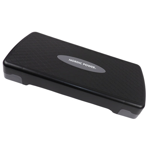 Trittbank verstellbar 68 cm, Schwarz und Grau - NORDIC POWER