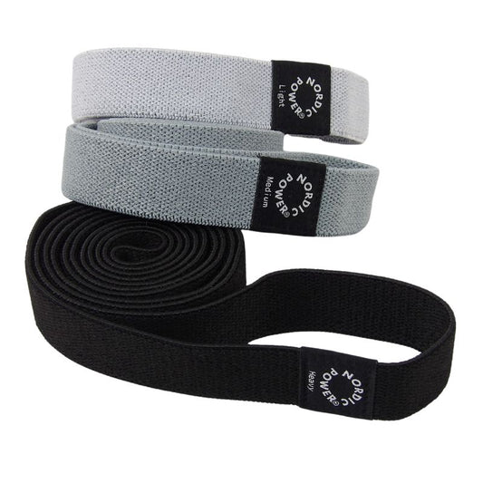 Strength Band 3er-Pack Schwarz, Grau, Hellgrau - NORDIC POWER
