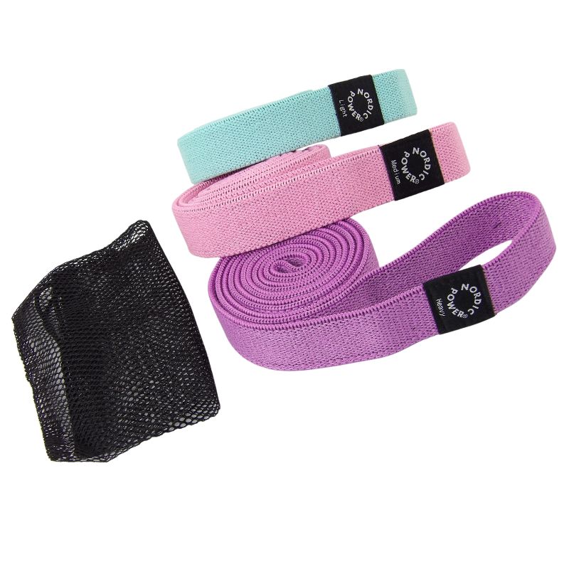 Kraftbänder 3er-Pack. Lila, Pink, Türkis - NORDIC POWER