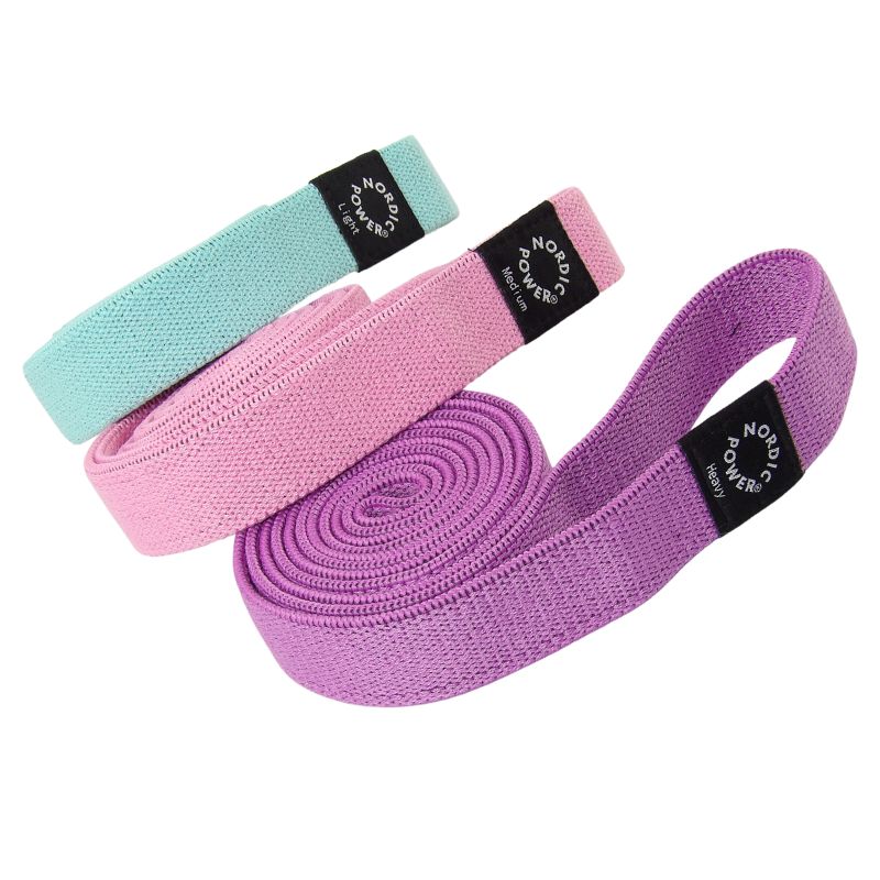 Kraftbänder 3er-Pack. Lila, Pink, Türkis - NORDIC POWER