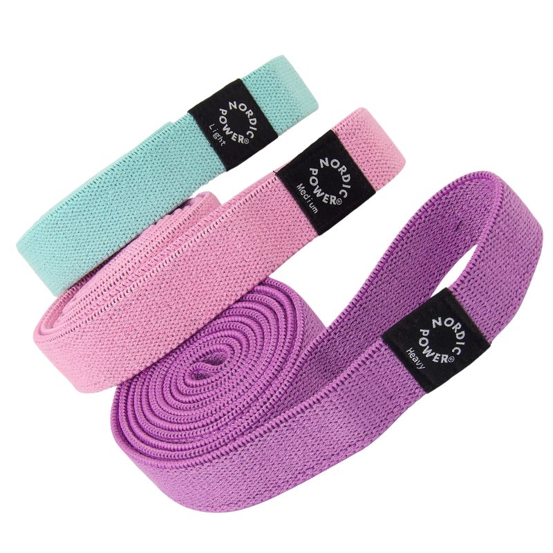 Kraftbänder 3er-Pack. Lila, Pink, Türkis - NORDIC POWER