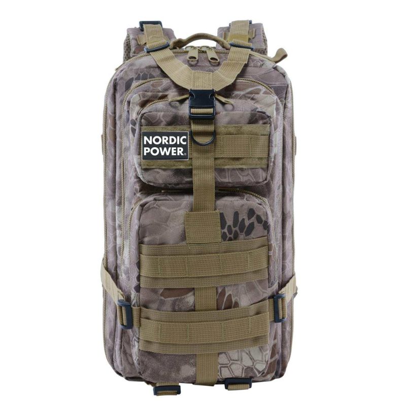 Taktischer Gym-Rucksack 25 Liter, Python Khaki - NORDIC POWER