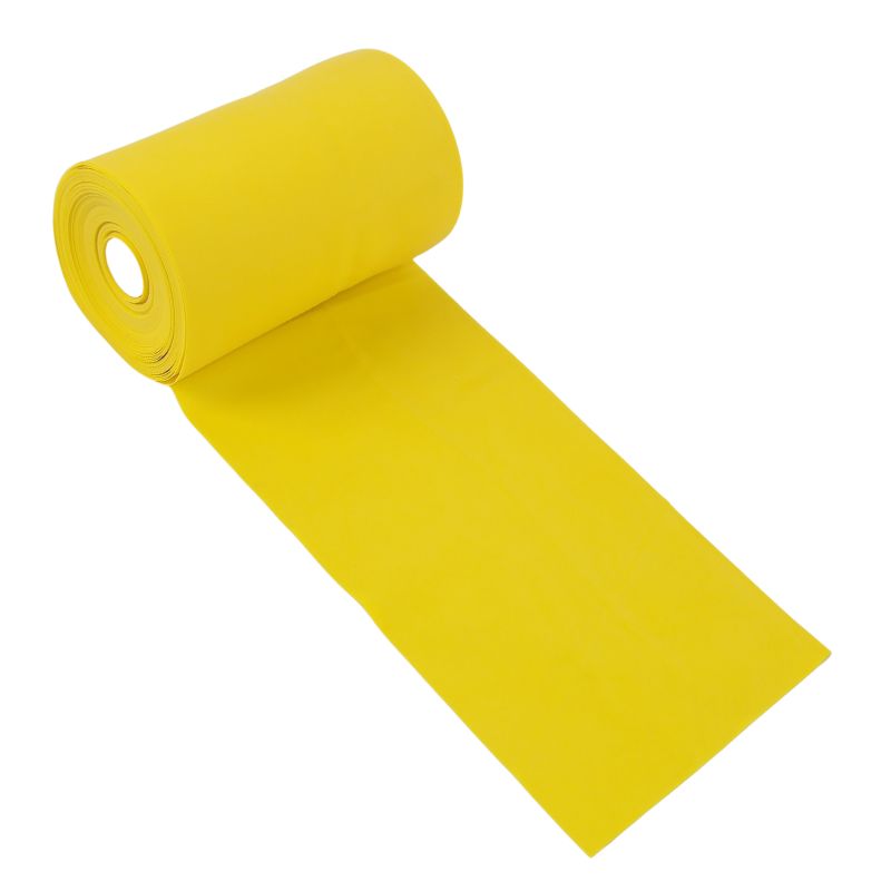 Trainingsgummi 15 Meter aus LATEX - Leichte Stärke - Gelb