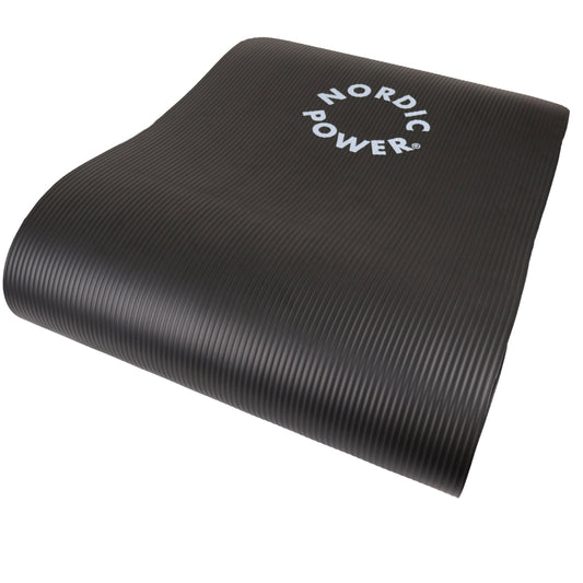Trainingsmatte Schwarz 1,5 cm Dick - NORDIC POWER - ANGEBOT