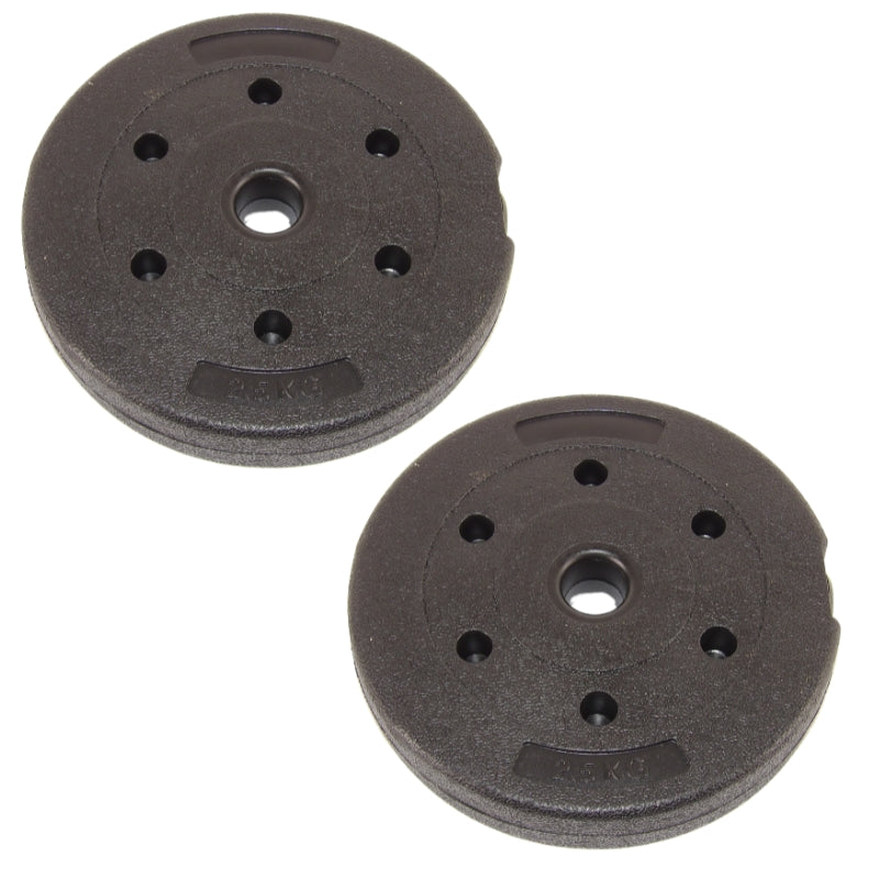 Hantelscheiben 2,5 kg. Im Set, Ø25 mm. (2 Stück) - Outlet