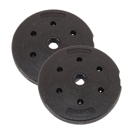 Hantelscheiben 2,5 kg. Im Set, Ø25 mm. (2 Stück) - Outlet